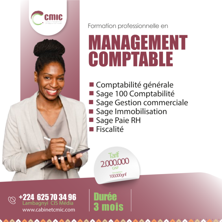 Formation professionnelle en Management Comptable